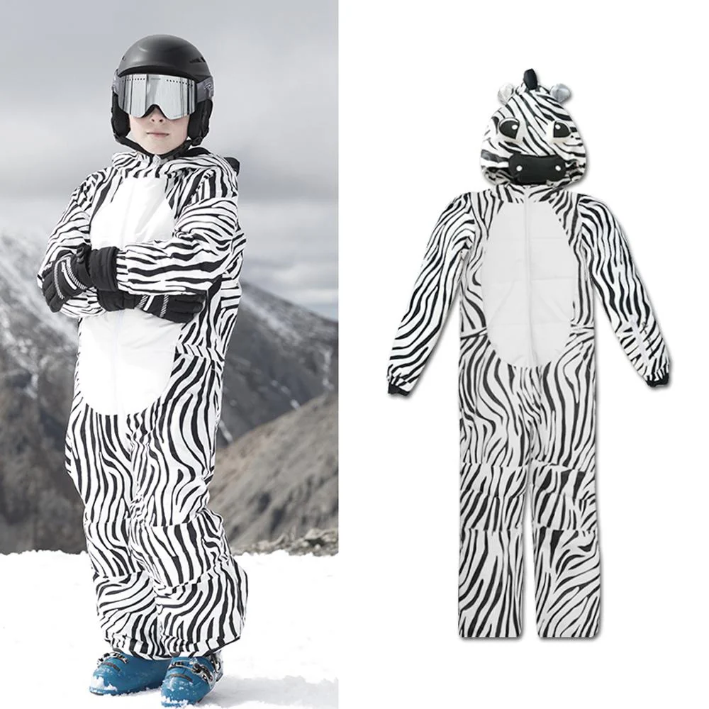 Phibee Kids Unisex Winter Animal Friendly Waterproof One Piece Snowsuits - Image 3