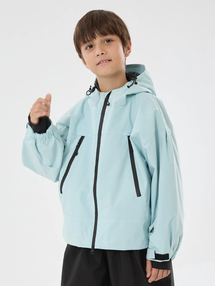 Boys Snow Hopper Bunny Ear Hooded Waterproof Thermal Snow Jacket - Image 11