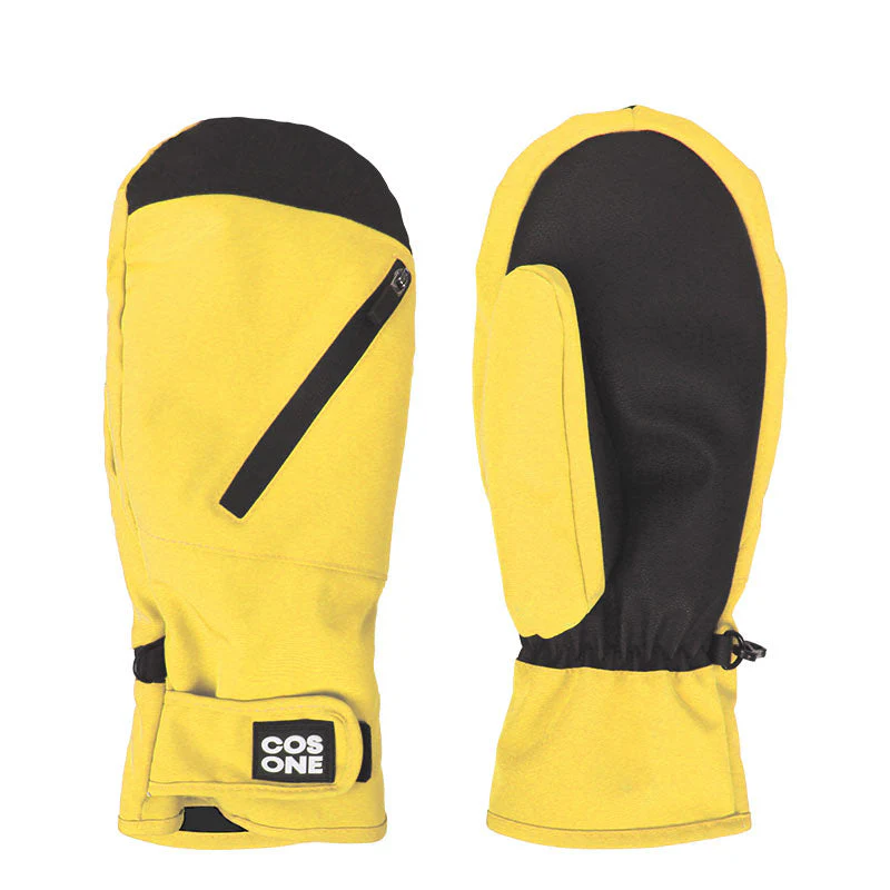 Cosone Unisex Zipper Pocket Waterproof Snow Mittens Gloves - Image 2