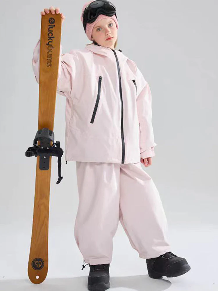Doorek Kids Unisex Rabbit Ears Baggy Snowboard Suits - Image 6