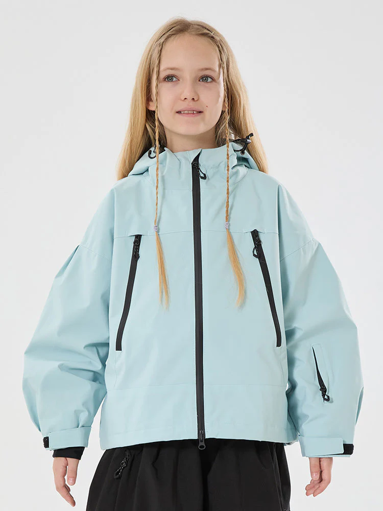 Girls Snow Hopper Bunny Ear Hooded Waterproof Thermal Snow Jacket - Image 9