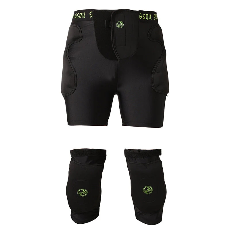 Gsou Snow Unisex Undercover Protective Shorts & Knee Pads Set - Image 3