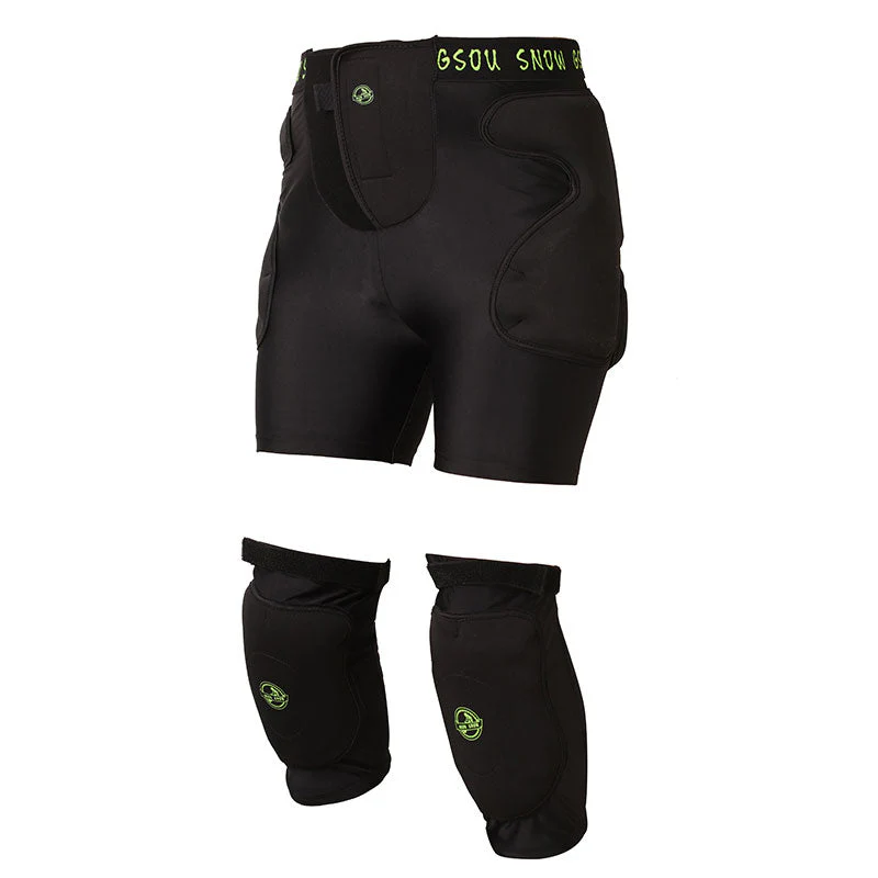 Gsou Snow Unisex Undercover Protective Shorts & Knee Pads Set - Image 4