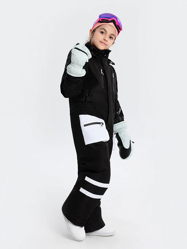 Kid's Unisex Arctic Queen Stylish One Piece Snowboard Ski Snowsuits - Image 3