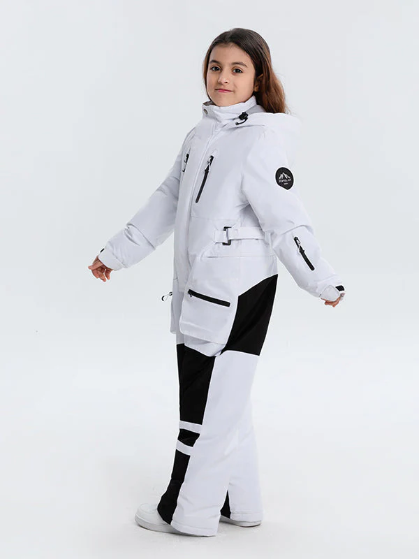 Kid's Unisex Arctic Queen Stylish One Piece Snowboard Ski Snowsuits - Image 7