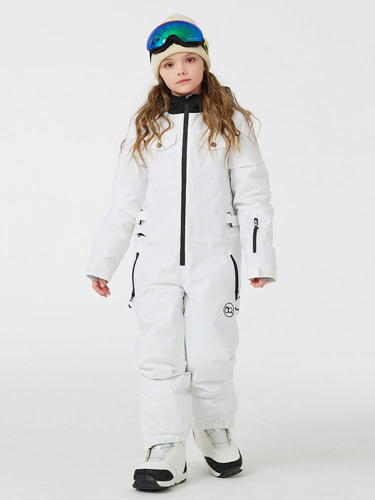 Kid's Unisex Mountain Explorer Waterproof One Piece Snow Suits - Image 10