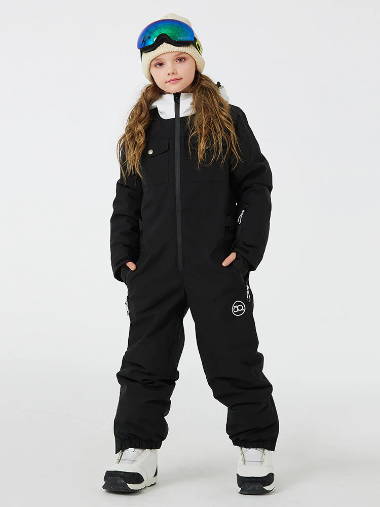 Kid's Unisex Mountain Explorer Waterproof One Piece Snow Suits - Image 4