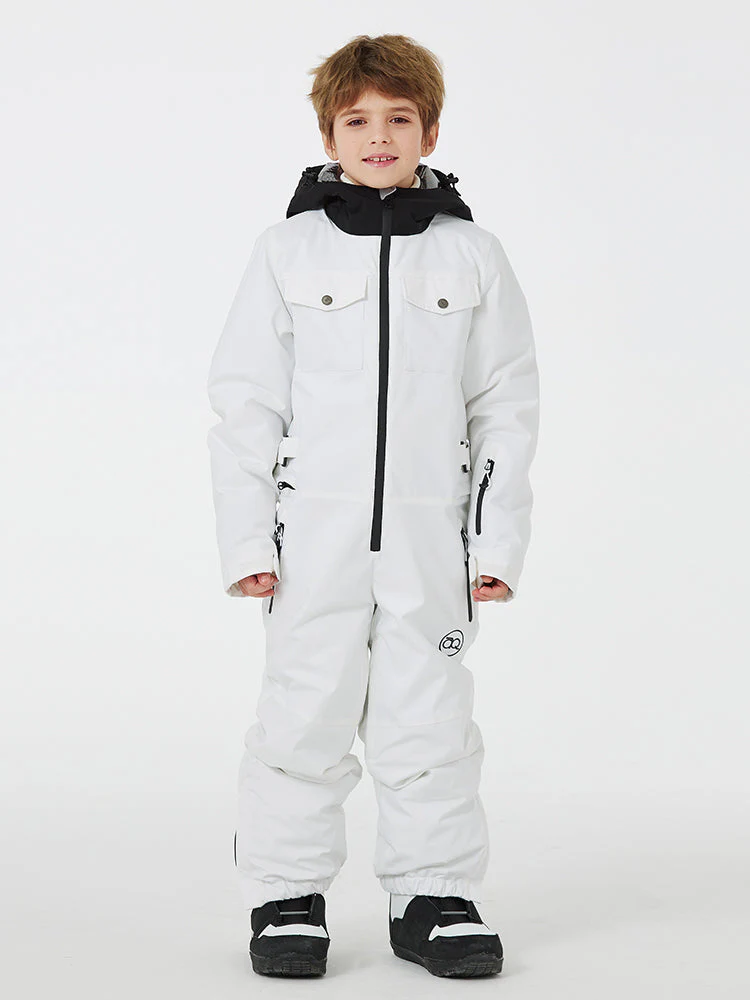 Kid's Unisex Mountain Explorer Waterproof One Piece Snow Suits - Image 9