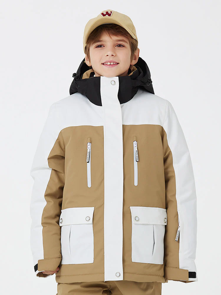 Kid's Unisex Mountain Lover Waterproof Snow Jacket - Image 3
