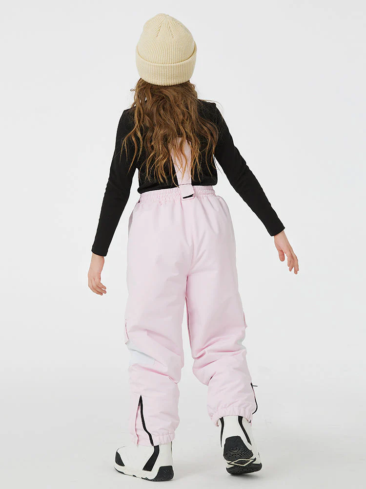 Kid's Unisex Mountain Lover Waterproof Snow Pants Ski Bibs - Image 5