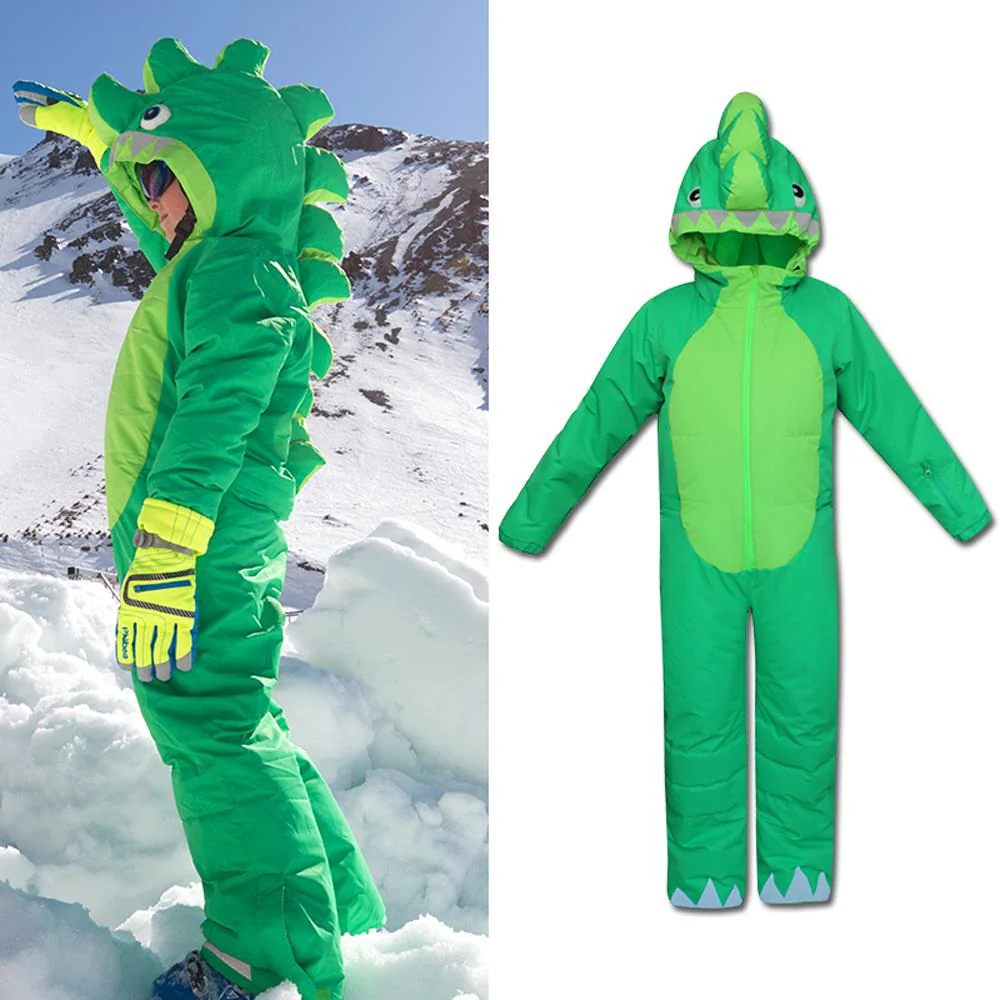 Kids Unisex Waterproof Winter Animal Friendly One Piece Jumpsuit Snowsuits - Image 4