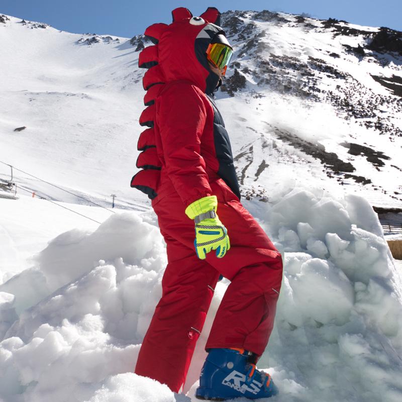Kids Unisex Waterproof Winter Animal Friendly One Piece Snowsuits - Image 3
