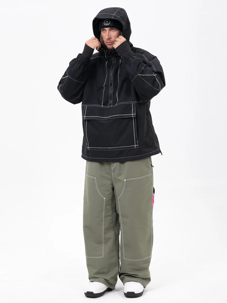 Men’s Mountain Vibe Pullover Jacket & Urban Freerider Baggy Snow Pants Set - Image 10