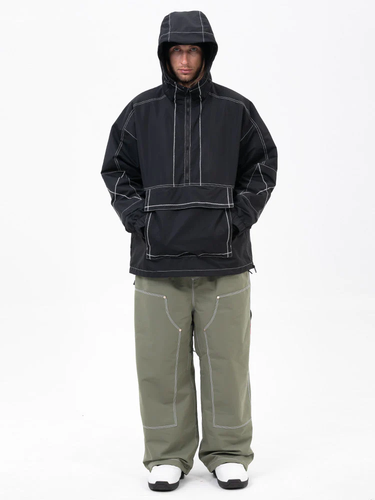 Men’s Mountain Vibe Pullover Jacket & Urban Freerider Baggy Snow Pants Set - Image 11