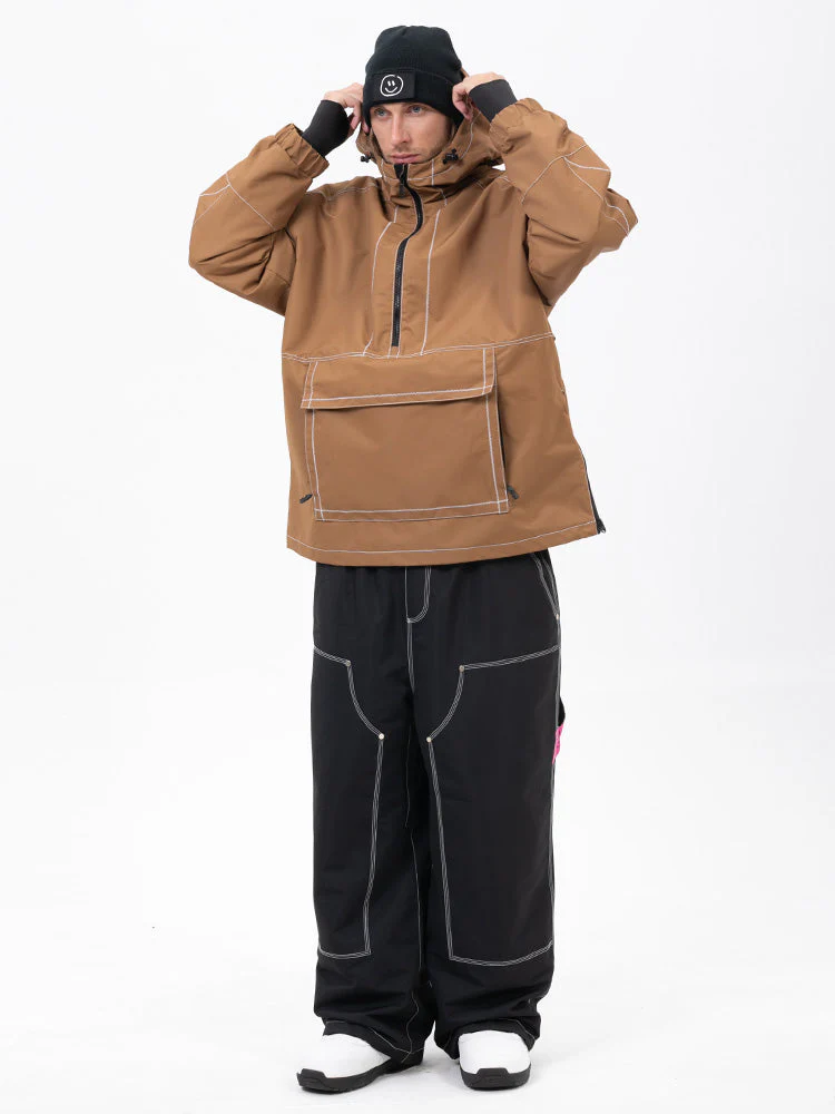 Men’s Mountain Vibe Pullover Jacket & Urban Freerider Baggy Snow Pants Set - Image 13