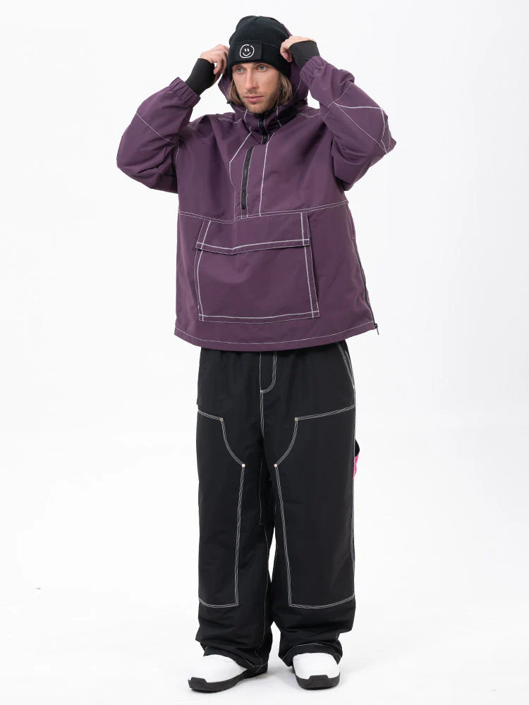 Men’s Mountain Vibe Pullover Jacket & Urban Freerider Baggy Snow Pants Set - Image 16