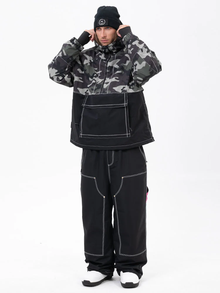 Men’s Mountain Vibe Pullover Jacket & Urban Freerider Baggy Snow Pants Set - Image 2