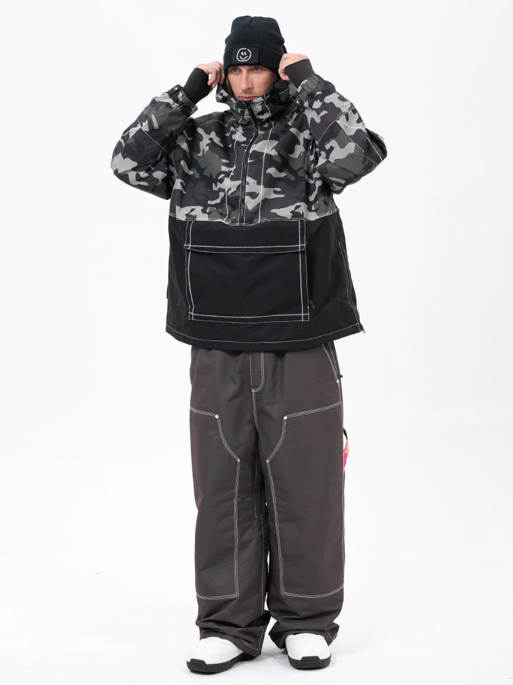 Men’s Mountain Vibe Pullover Jacket & Urban Freerider Baggy Snow Pants Set - Image 22