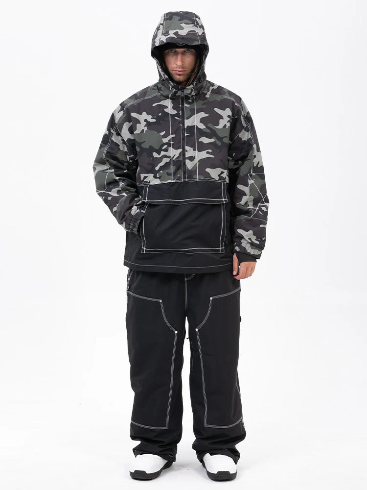 Men’s Mountain Vibe Pullover Jacket & Urban Freerider Baggy Snow Pants Set - Image 3