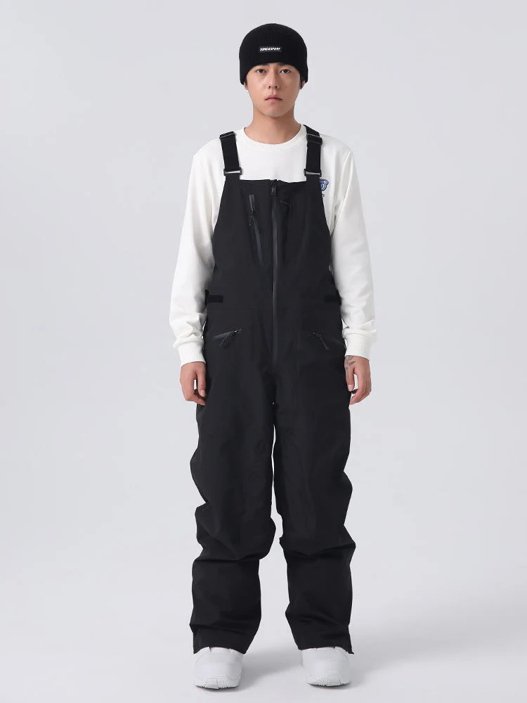 Men’s Searipe Unisex Urban Trek Durable Baggy Snow Bibs Overalls - Image 2