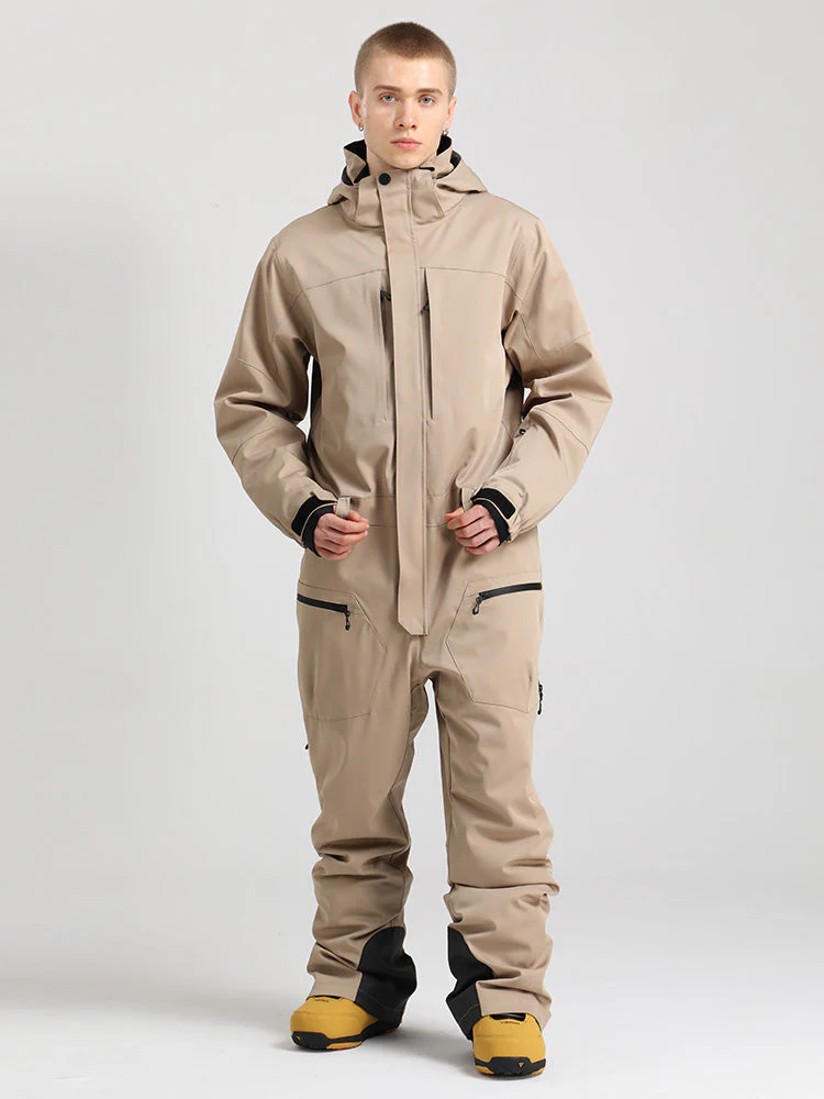 Men's All Mountain Freerider One Piece Ski Suits Full Body Snowsuits - Image 10