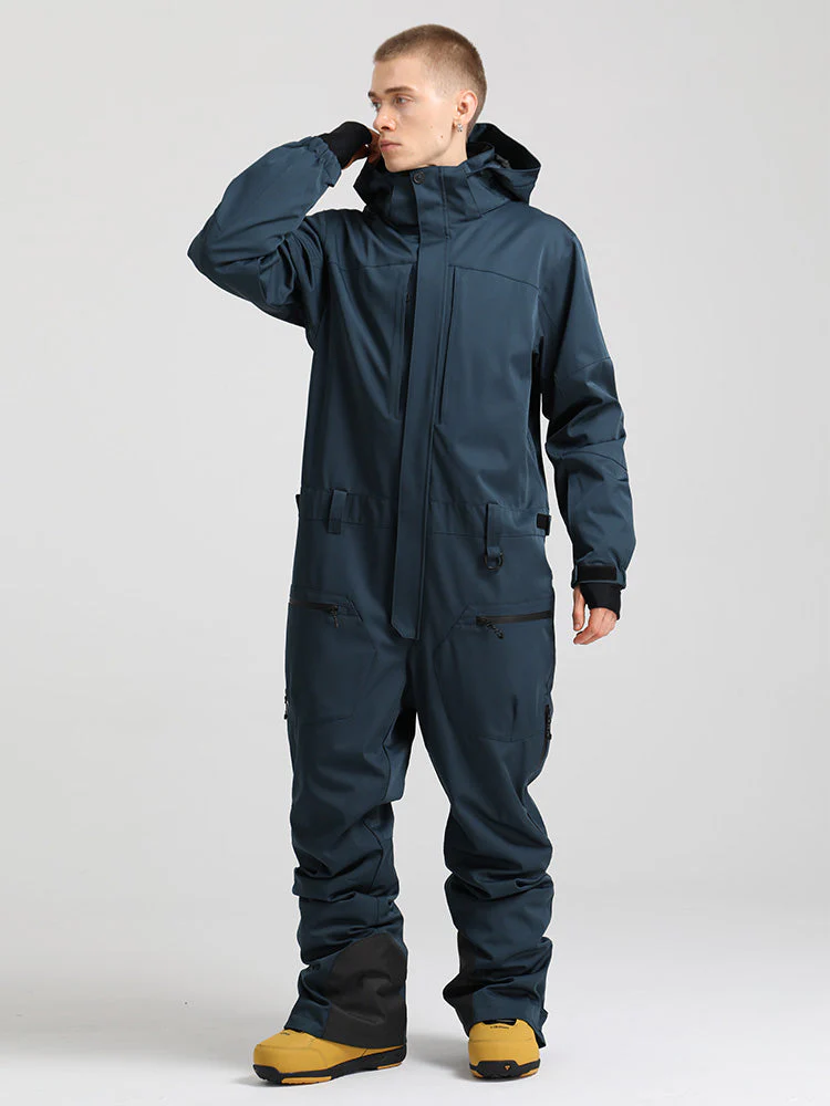 Men's All Mountain Freerider One Piece Ski Suits Full Body Snowsuits - Image 14
