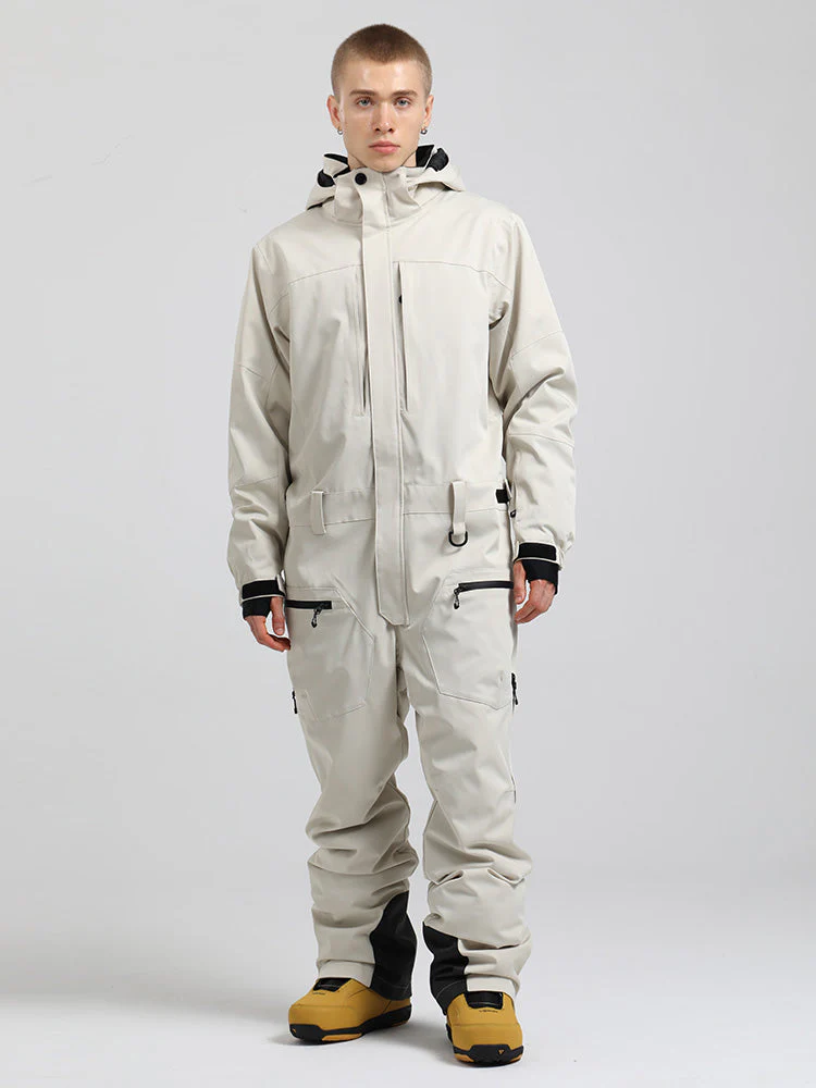Men's All Mountain Freerider One Piece Ski Suits Full Body Snowsuits - Image 4