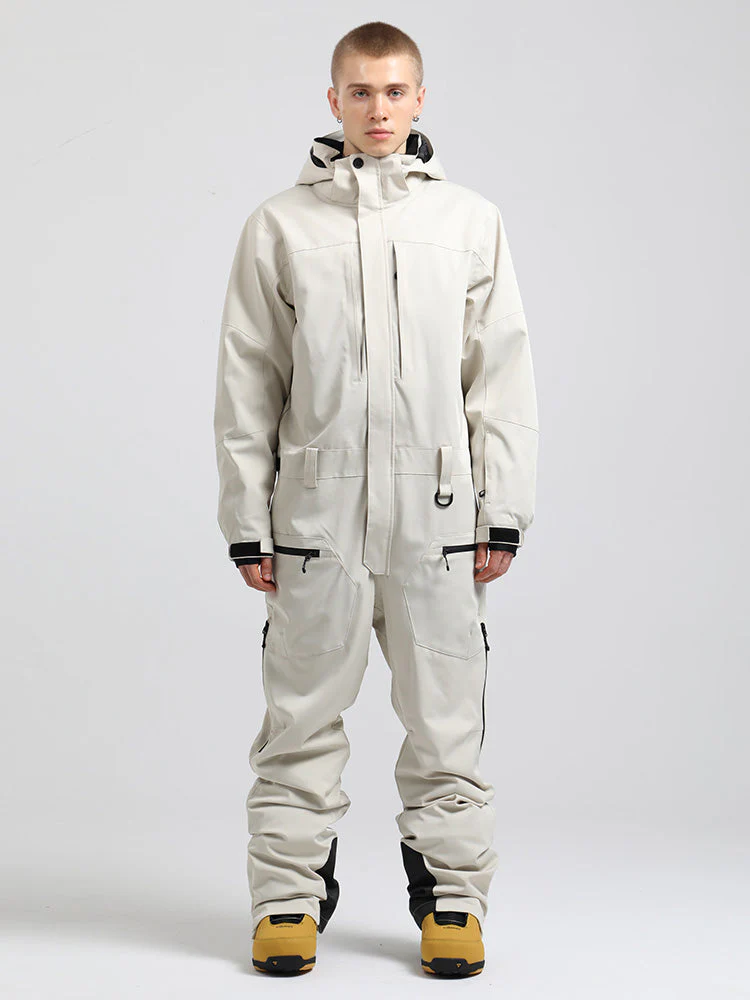 Men's All Mountain Freerider One Piece Ski Suits Full Body Snowsuits - Image 5