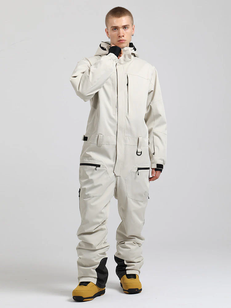 Men's All Mountain Freerider One Piece Ski Suits Full Body Snowsuits - Image 6