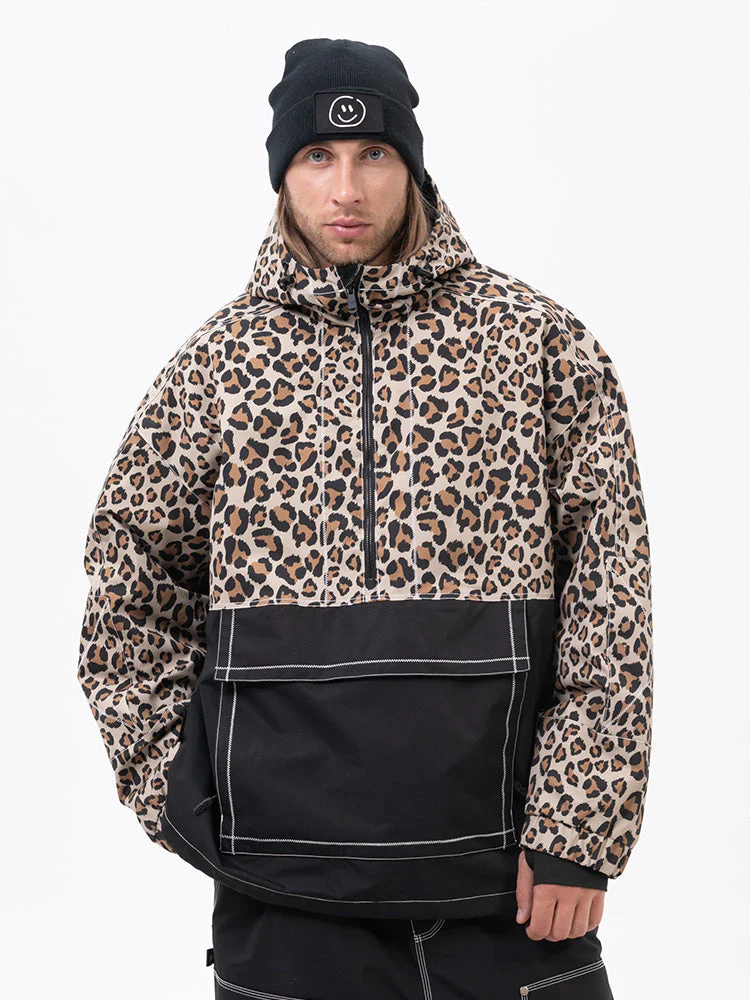 Men's All Season Mountain Vibe Streetstorm Pullover Camo Snowboard Jacket - Image 7