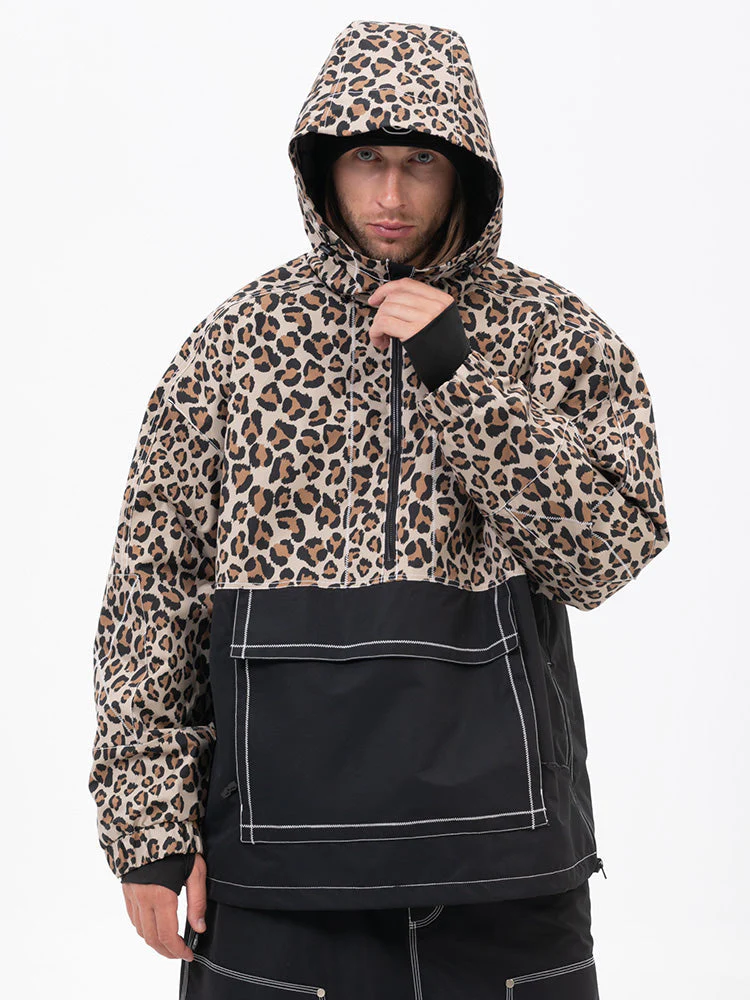 Men's All Season Mountain Vibe Streetstorm Pullover Camo Snowboard Jacket - Image 9