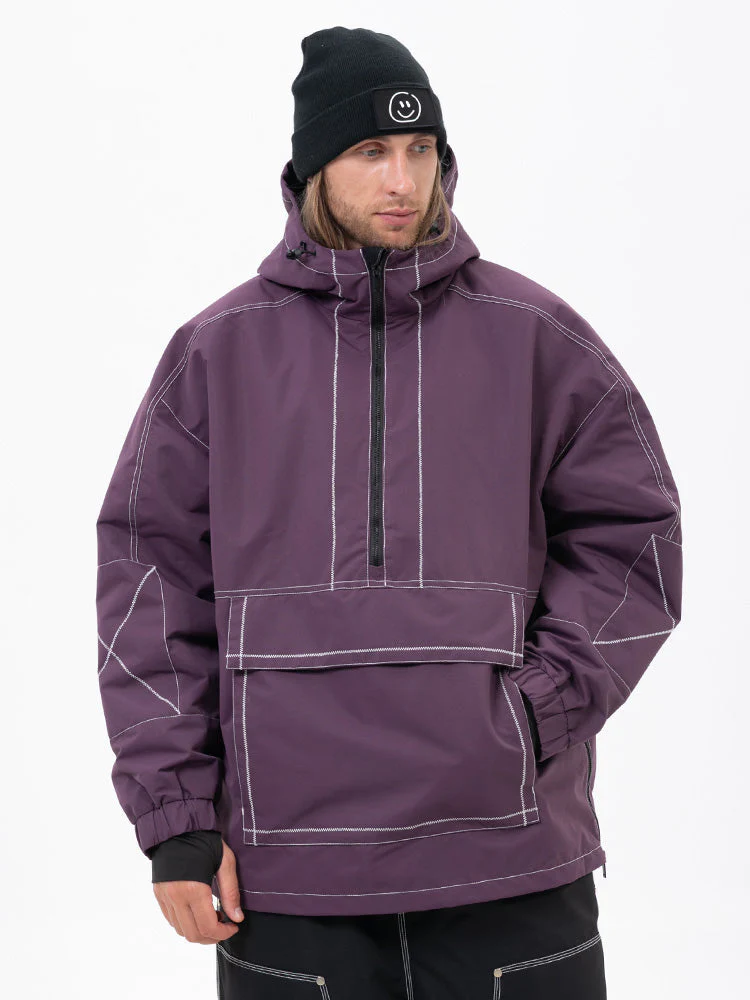 Men's All Season Mountain Vibe Streetstorm Pullover Snowboard Jacket - Image 8