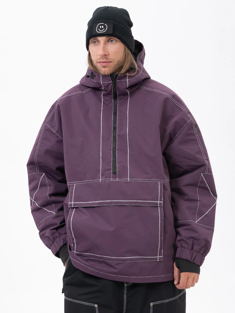 Men's All Season Mountain Vibe Streetstorm Pullover Snowboard Jacket - Image 9