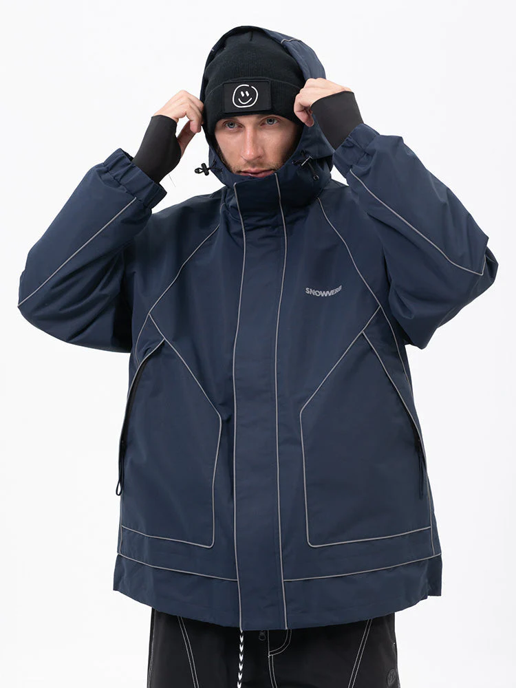 Men's All Weather Mountain Chill Reflective Snow Jacket – Night Skiing & Snowboard - Image 10