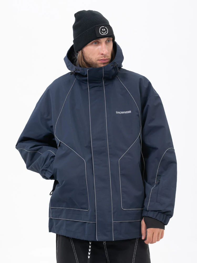 Men's All Weather Mountain Chill Reflective Snow Jacket – Night Skiing & Snowboard - Image 12