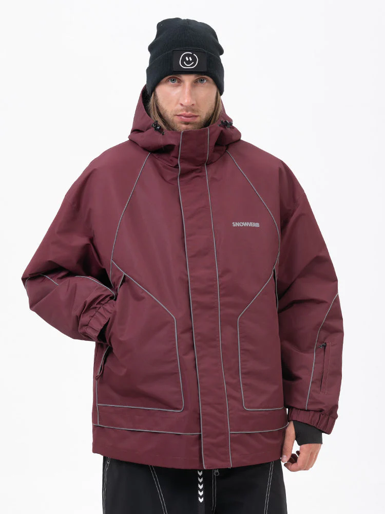 Men's All Weather Mountain Chill Reflective Snow Jacket – Night Skiing & Snowboard - Image 14