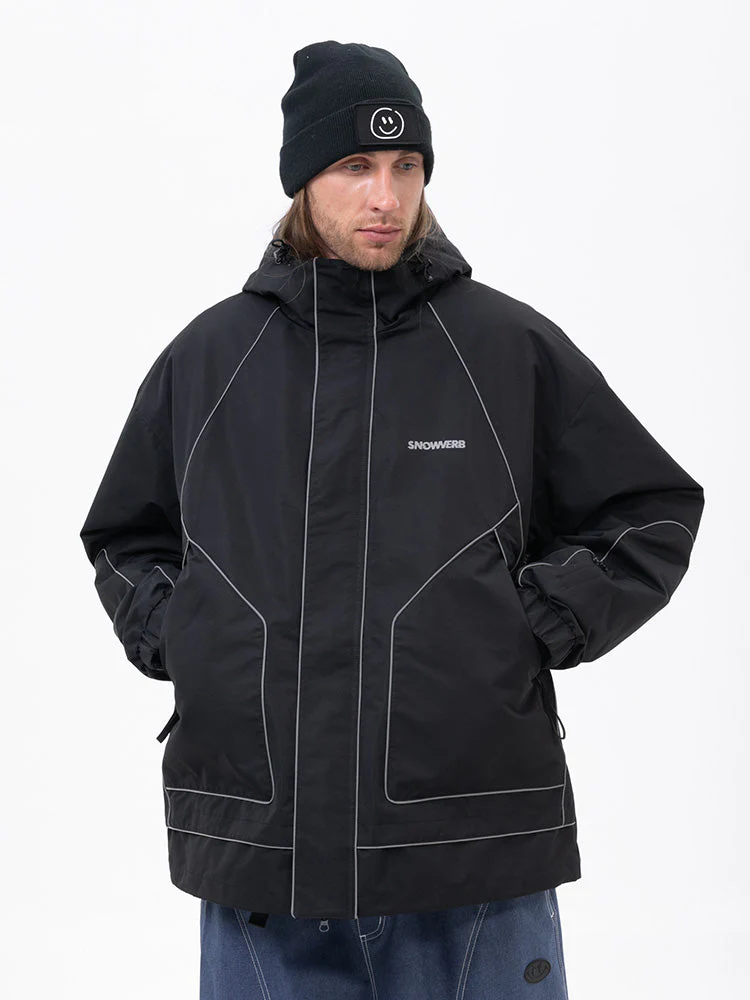 Men's All Weather Mountain Chill Reflective Snow Jacket – Night Skiing & Snowboard - Image 3