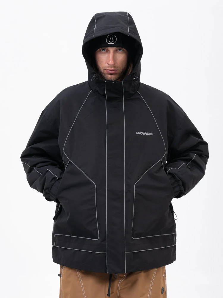 Men's All Weather Mountain Chill Reflective Snow Jacket – Night Skiing & Snowboard - Image 5