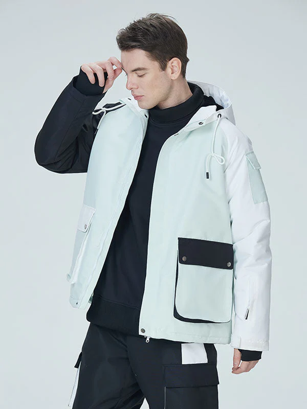 Men's Arctic Queen Divided Sky Colorblock Snow Jacket - Image 5