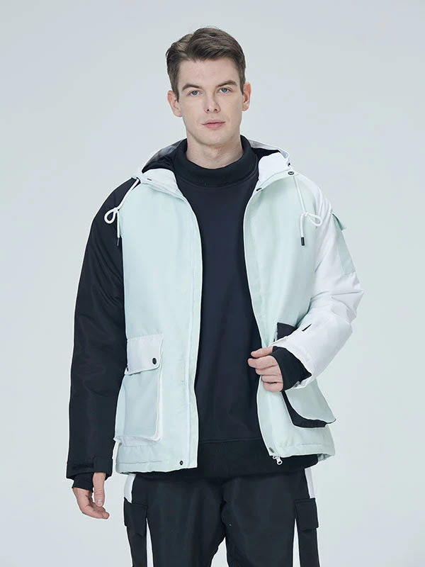 Men's Arctic Queen Divided Sky Colorblock Snow Jacket - Image 6