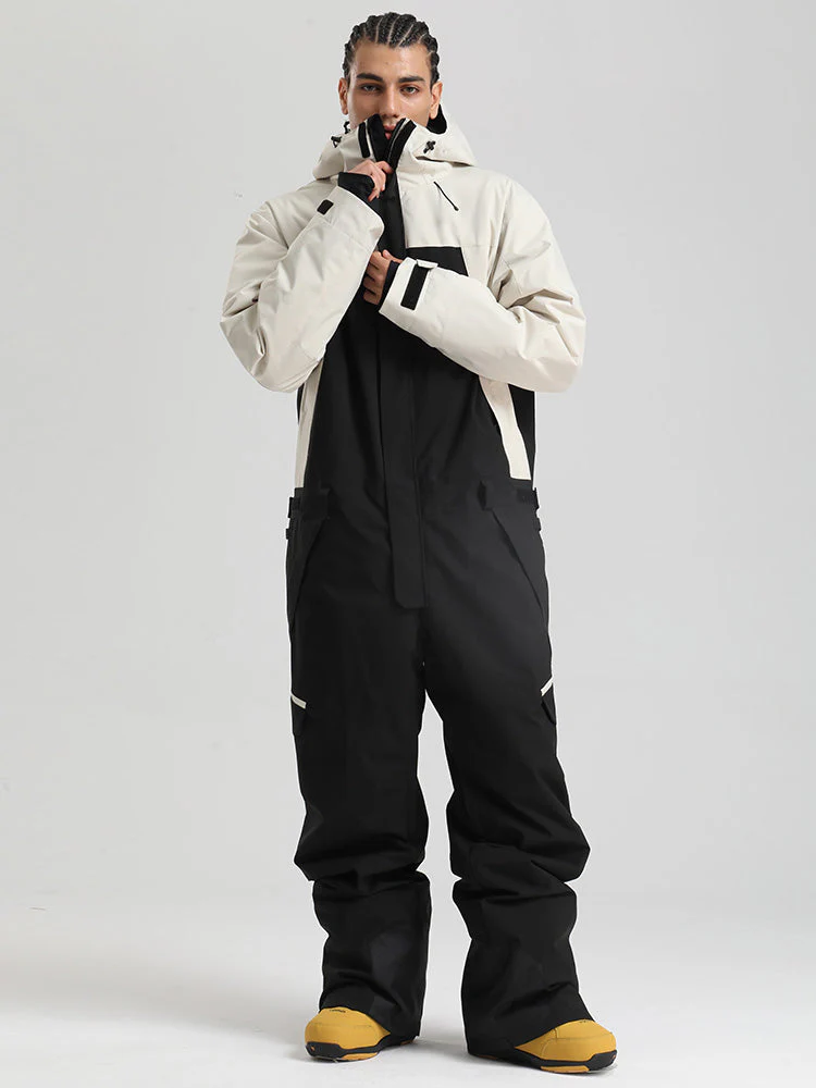 Men's Backcountry Explorer One Piece Cargo Ski Suits Full Body Snowsuits - Image 5