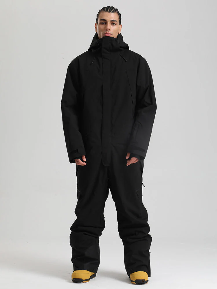 Men's Backcountry Explorer One Piece Cargo Ski Suits Full Body Snowsuits - Image 7