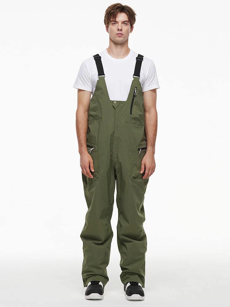 Men's Backcountry Mountain Chill Waterproof Cargo Snow Bib Overalls - Image 5
