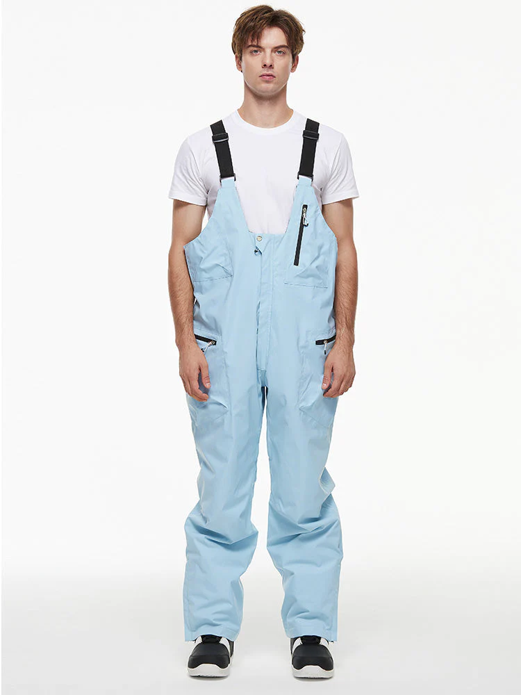Men's Backcountry Mountain Chill Waterproof Cargo Snow Bib Overalls - Image 9