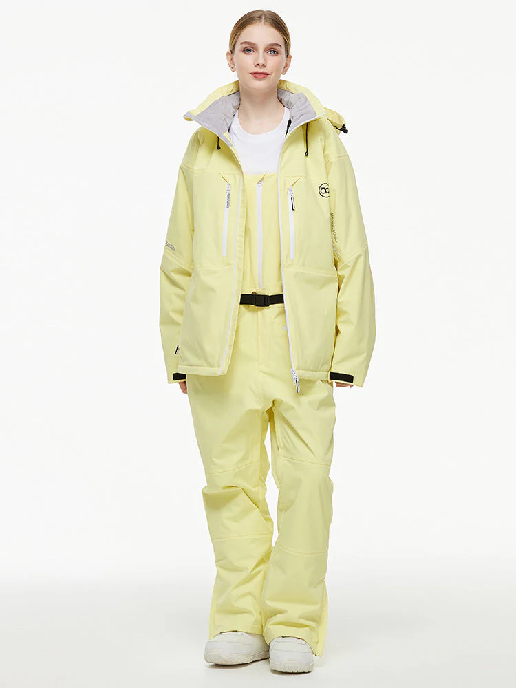Men's Backcountry Mountain Windbreaker Thermal Snow Suits with Overalls Bibs - Image 13