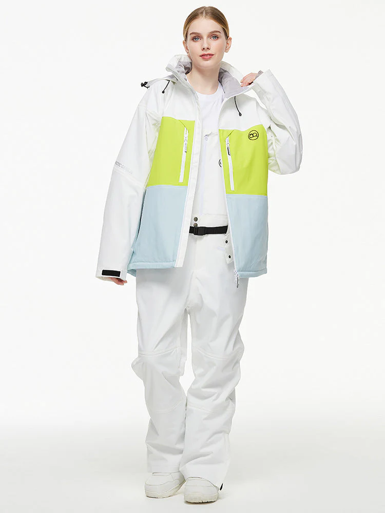 Men's Backcountry Mountain Windbreaker Thermal Snow Suits with Overalls Bibs - Image 27