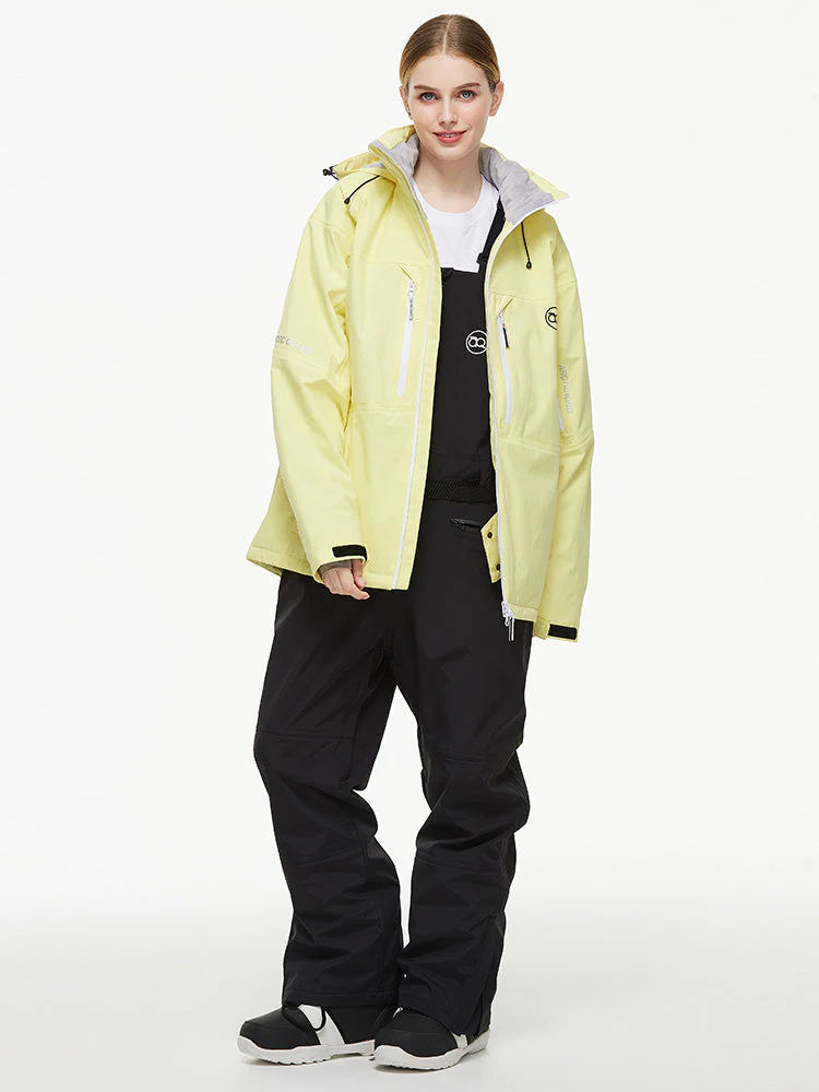 Men's Backcountry Mountain Windbreaker Thermal Snow Suits with Overalls Bibs - Image 31