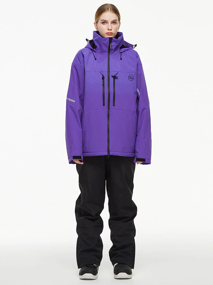 Men's Backcountry Mountain Windbreaker Thermal Snow Suits with Overalls Bibs - Image 5