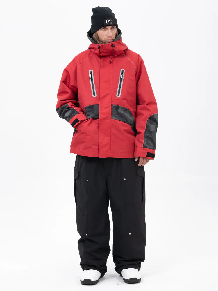 Men's Chillform Reflective Camo Snow Suit – Glow Trail Jacket with Baggy Snow Pants Set - Image 10