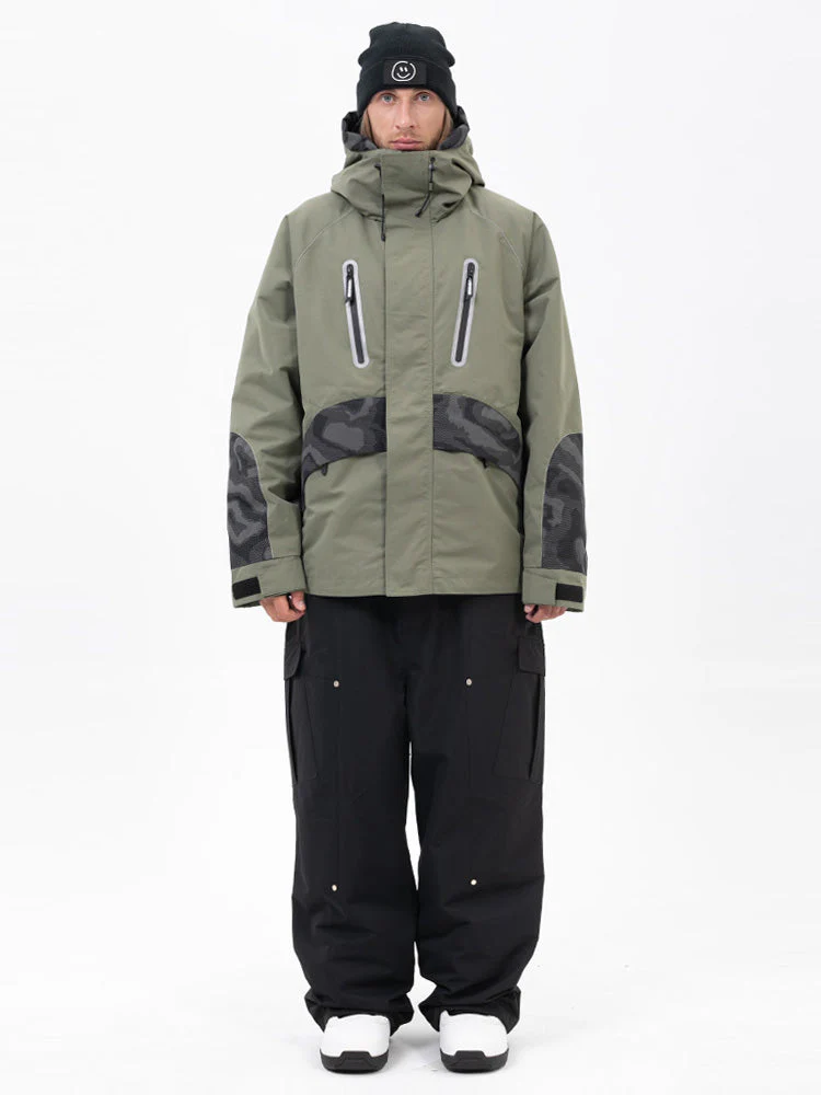Men's Chillform Reflective Camo Snow Suit – Glow Trail Jacket with Baggy Snow Pants Set - Image 17
